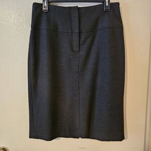 Charcoal gray pencil skirt